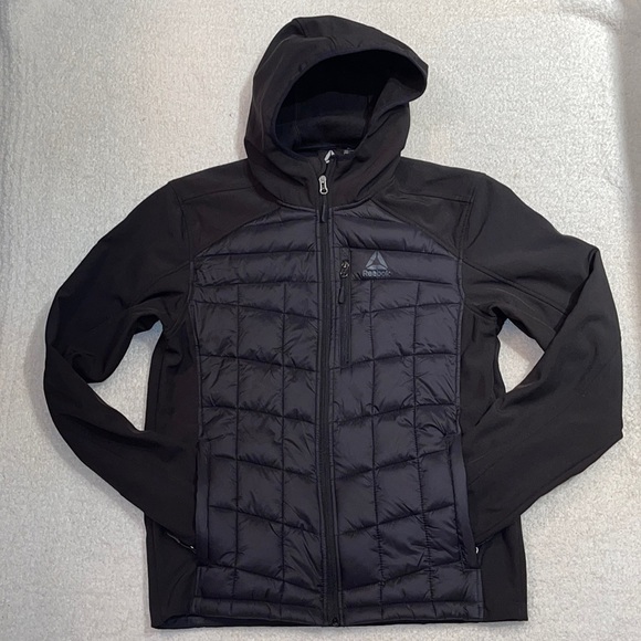 Reebok Youth Jacket Black SMALL with hood - Picture 1 of 4
